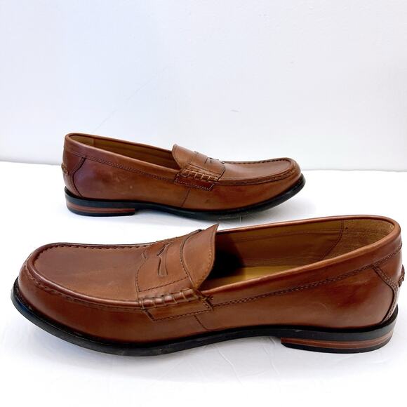 Cole Haan “GRAND OS” Pinch Maine Classic Penny Loafers Size 13 Brown Leather$325 - Picture 5 of 8